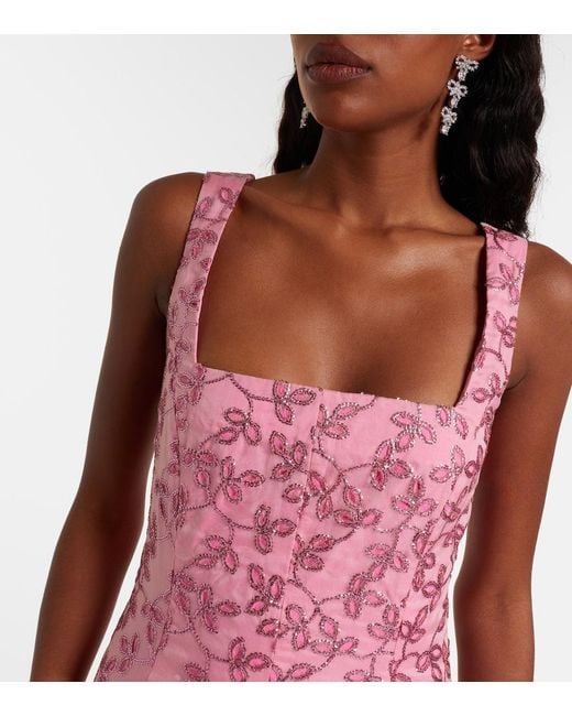 Robe A Sequins Markarian en coloris Pink