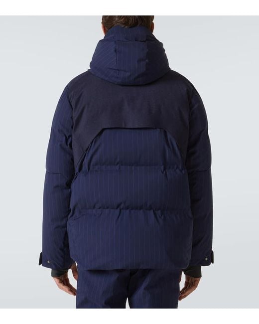 Sease Blue Nordend Wool-Blend Down Ski Jacket for men