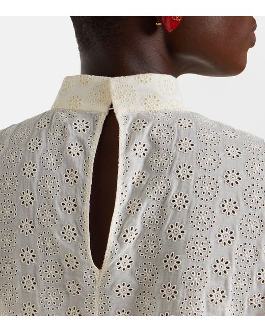 Valentino Black Mossi Bow-Detail Cotton Top