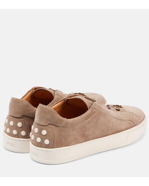 Tod's Brown Suede Sneakers