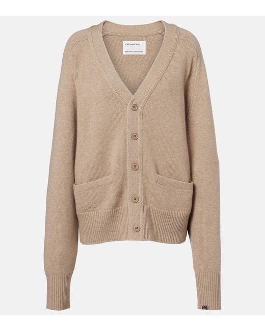 Extreme Cashmere Natural N°437 Papilli Short Cashmere Cardigan