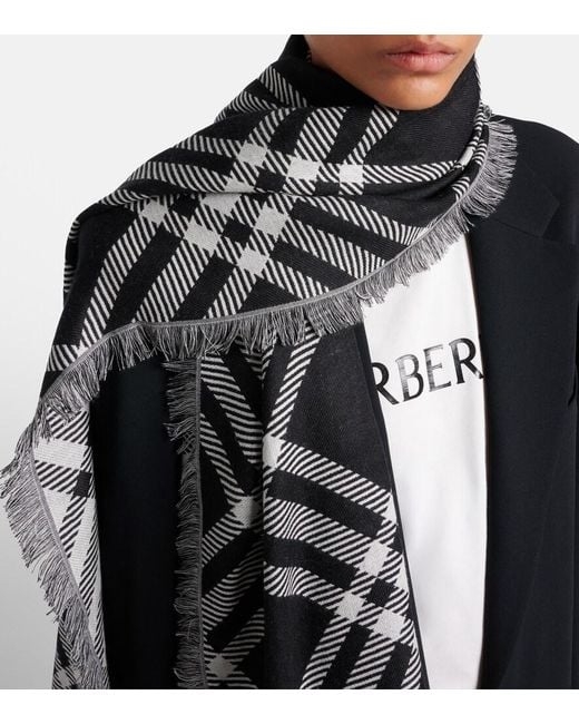 Sciarpa Check di Burberry in Black