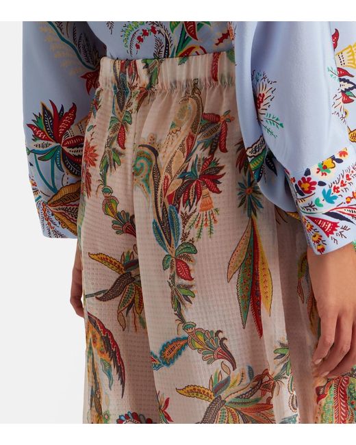 Etro Natural Printed Maxi Skirt