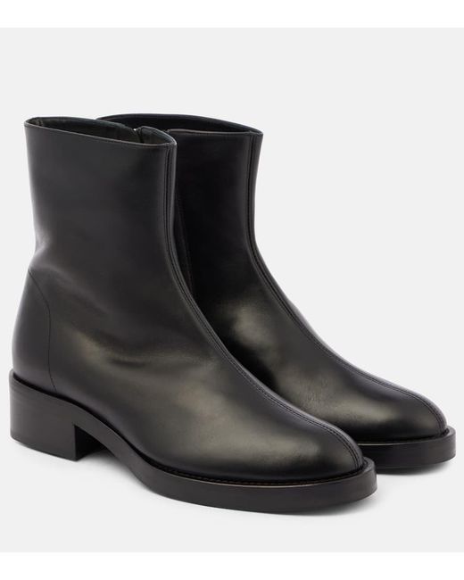 Co. Black Leather Ankle Boots