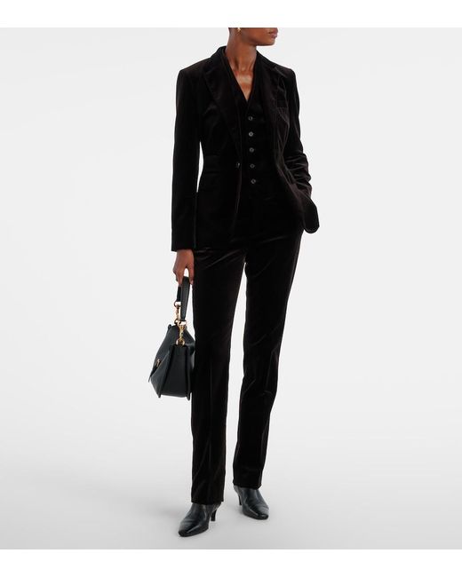 Ralph Lauren Black Cotton-Blend Vest