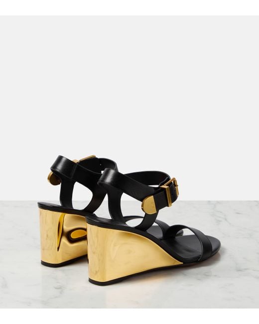 Chloé Black Rebecca Leather Sandals