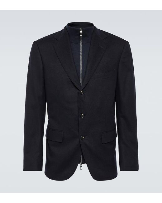 Loro Piana Blazer Aus Kaschmir in Blue für Herren