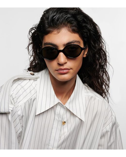 Khaite Brown X Oliver Peoples 2000C Round Sunglasses