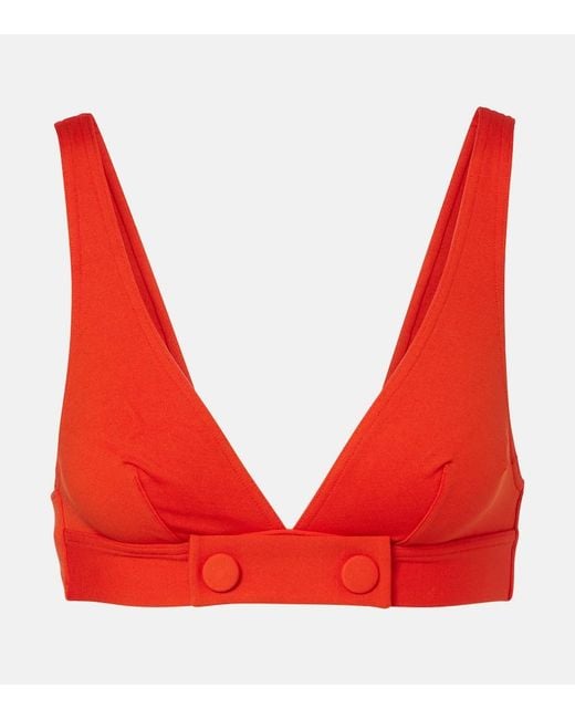 Eres Red Charme Bikini Top
