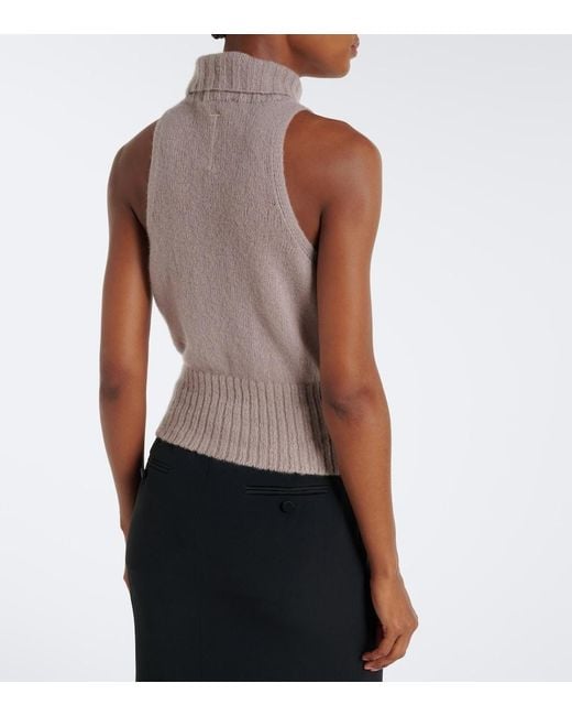 Tom Ford Natural Cashmere And Silk-Blend High-Neck Vest