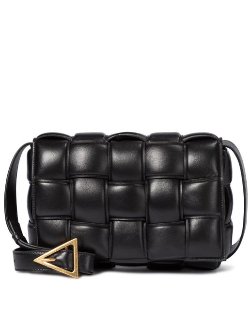 Bottega Veneta Padded Cassette Leather Shoulder Bag In Black Lyst