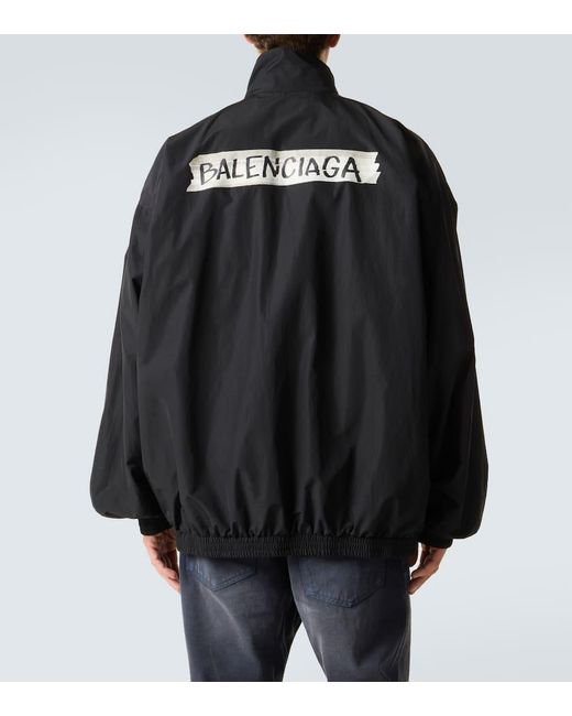 Balenciaga Trainingsjacke Masking Tape in Black für Herren