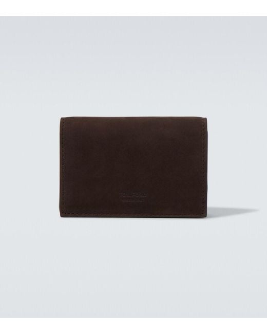 Tom Ford Brown Leather Card Case for men