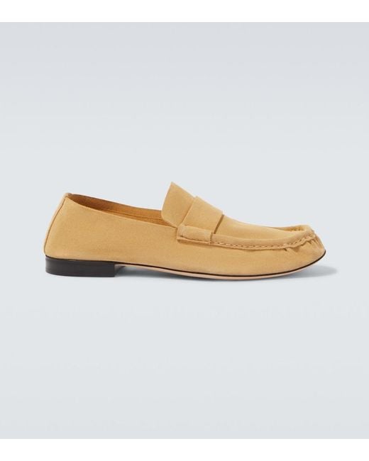 The Row Natural Suede Loafers for men