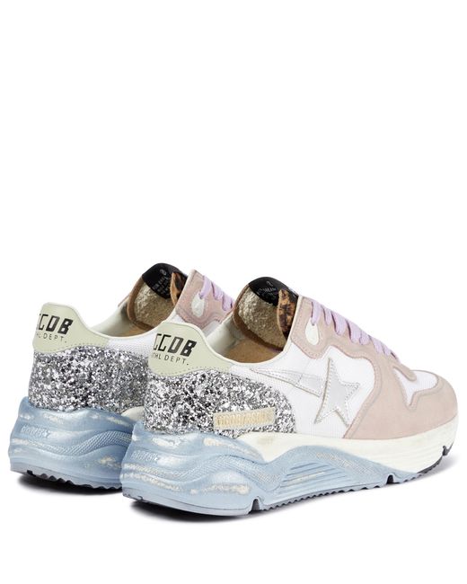 Golden ｜SNEAKERS (Runnig Sole Viper printed Leathe Super-Star snake-print leather sneakers in multicoloured