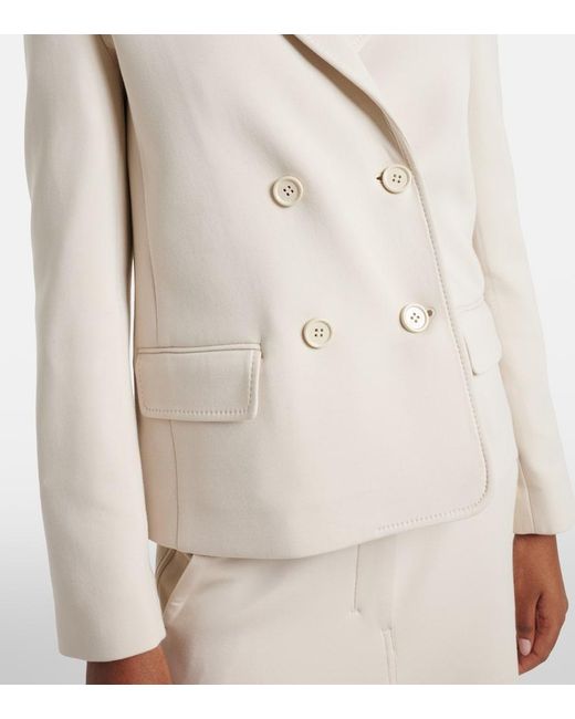 Max Mara Natural Max Mara Badia Cotton-Blend Jersey Blazer