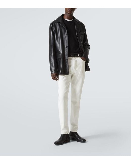 Pullover di Brunello Cucinelli in Black da Uomo
