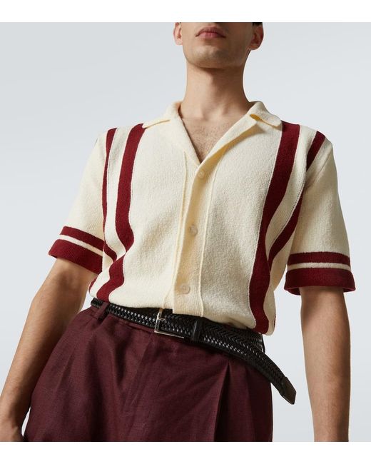 Camicia Bowling di Dolce & Gabbana in Natural da Uomo