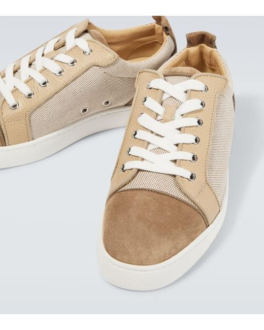 Christian Louboutin Sneakers Louis Junior Mit Veloursleder in Brown für Herren