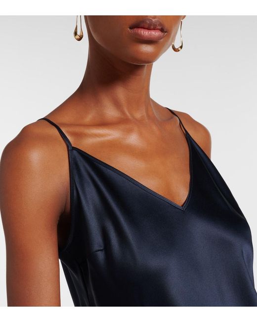 Joseph Blue Clea Silk Satin Camisole