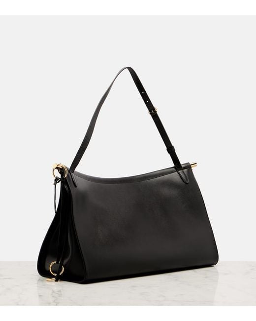 Alaïa Black Schultertasche Le Click Large Aus Leder