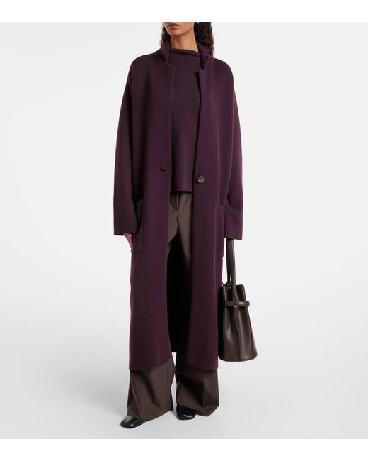 Lisa Yang Purple Cardigan Amie Aus Kaschmir