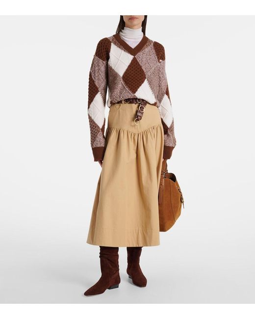 Staud Brown Wally Suede Knee-High Boots