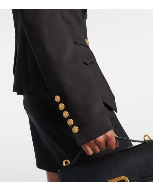 Balmain Black Single-Breasted Blazer