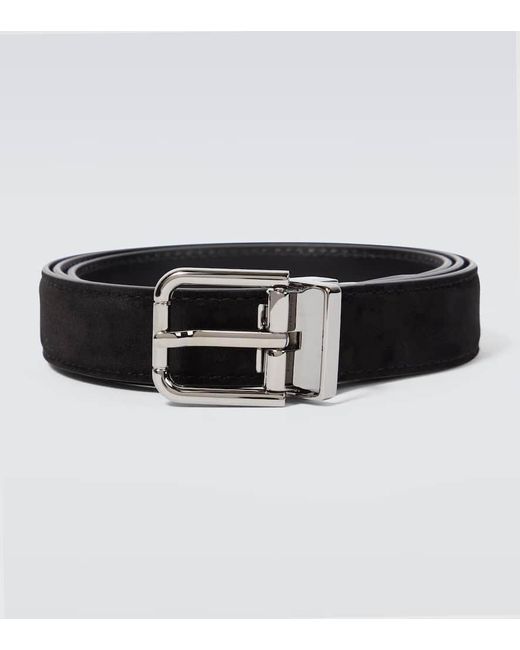 Cintura in suede di Dolce & Gabbana in Black da Uomo