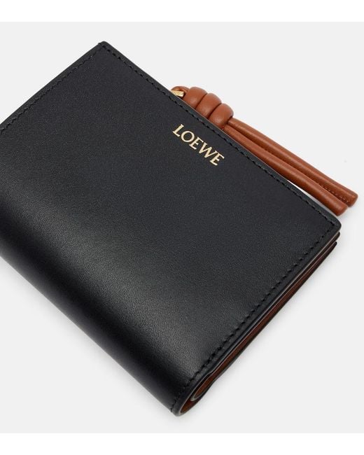 Loewe Black Knot Leather Wallet
