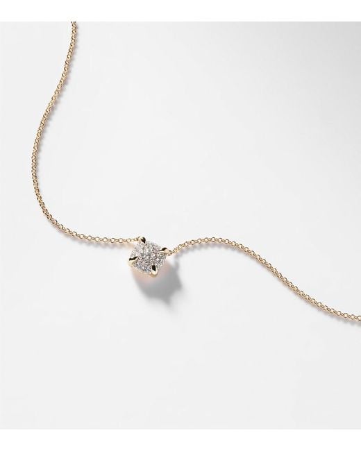 David Yurman Blue Petite Chatelaine 18Kt Necklace With Diamonds