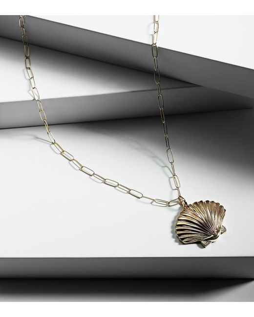 Mateo Metallic Venus Large 14Kt Pendant Necklace