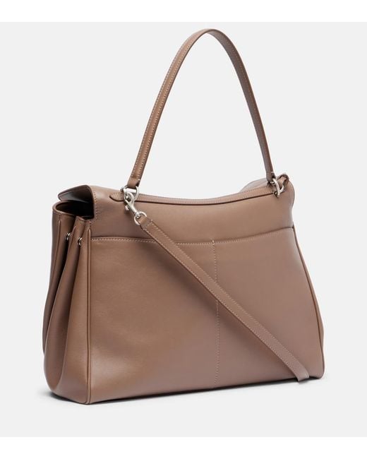 Balenciaga Brown Rodeo Medium Leather Tote Bag