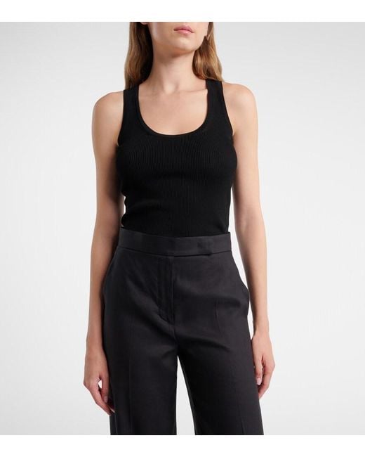 Max Mara Black Knitted Tank Top