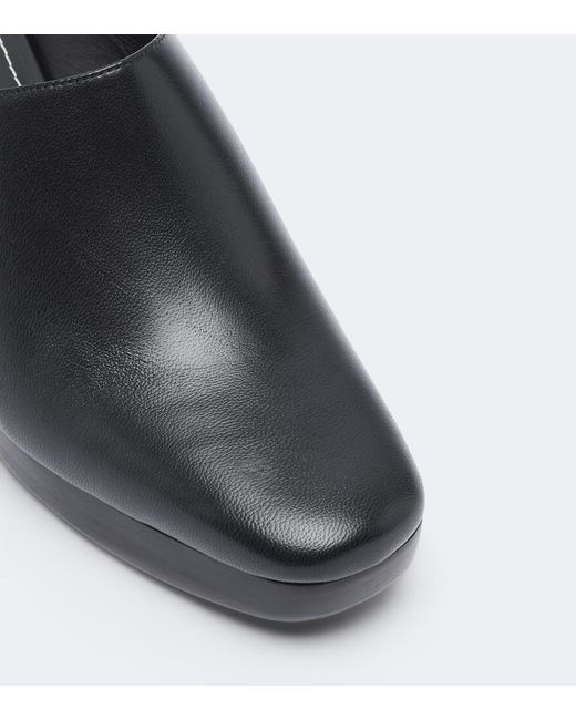 Staud Black Monica Leather Mules