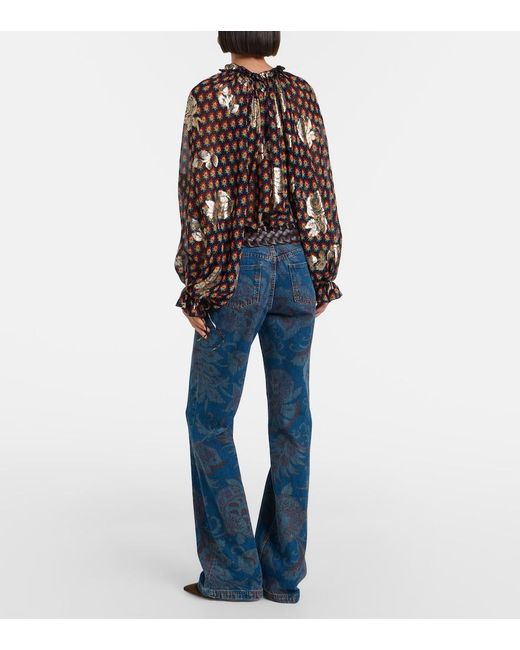 Etro Blue Flared Jeans