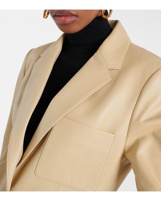 Joseph Natural Jacques Leather Blazer