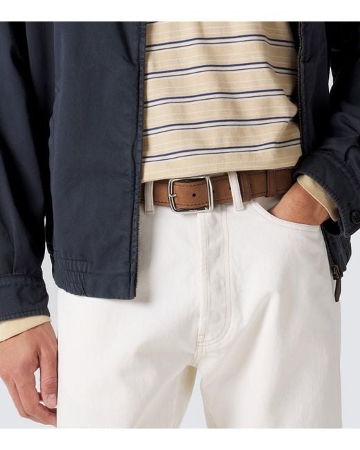 Prada Brown Leather Belt for men