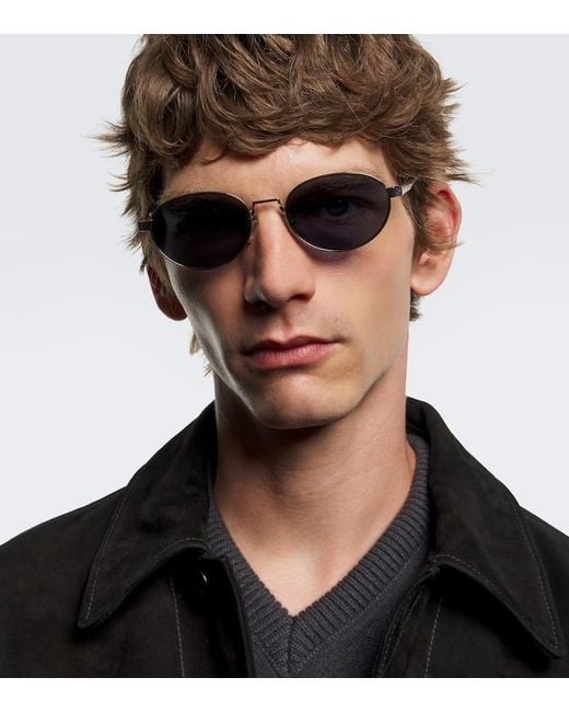 Fendi Blue Sky Oval Sunglasses for men