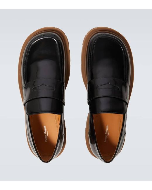 Mocassini Ivy di Maison Margiela in Black da Uomo