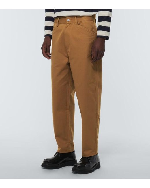 Adish Brown Sarou Cotton Chinos for men