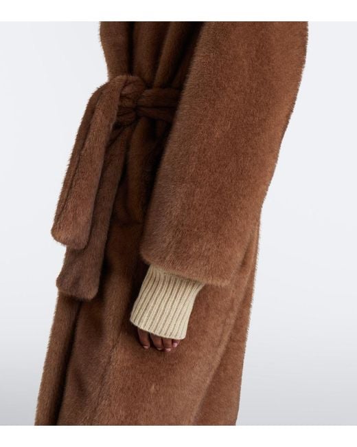 Abrigo Envolvente Con Cinturon Max Mara de color Brown
