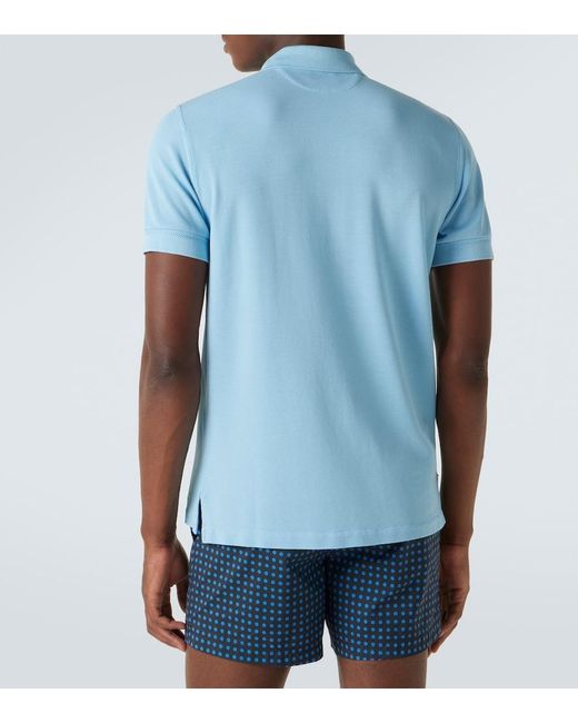 Tom Ford Blue Jersey Polo Shirt for men