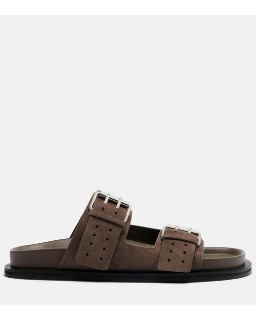 A.Emery Brown Leon Suede Slides