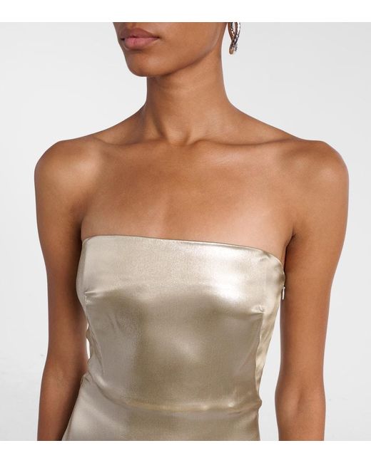 Galvan Natural Robe Aus Satin