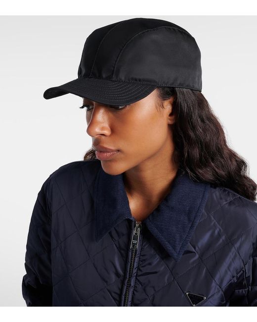 Prada Black Re-Nylon Baseball Cap