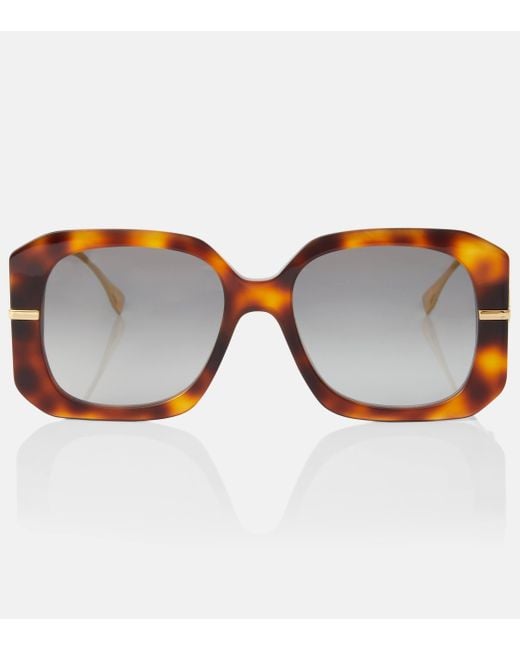Fendi Brown Graphy Oversized Sunglasses