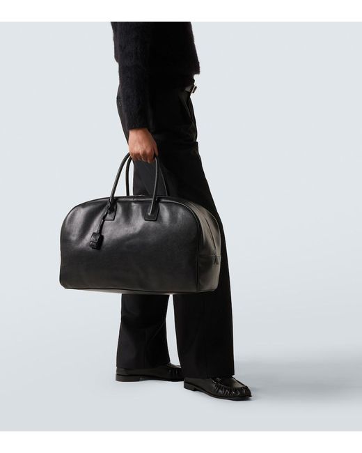 Saint Laurent Black Giant Leather Duffel Bag for men