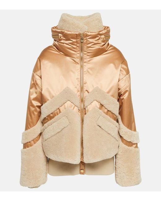 Bogner Natural Skijacke Milia Mit Shearling