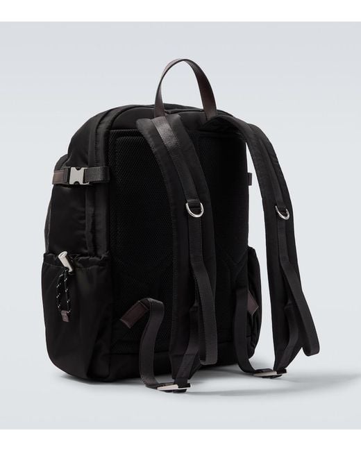 Prada Black Speedrock Re-Nylon Backpack for men